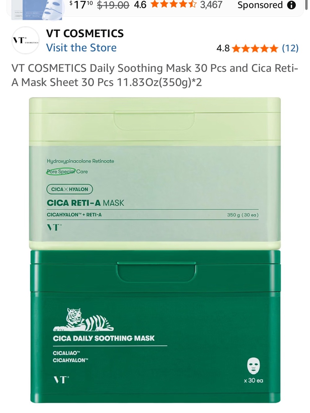 it cosmetics Green Cica Reti-A & Soothing Mask Set